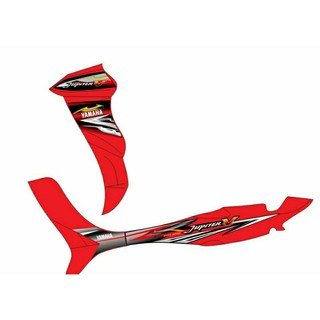 Tem rời dán xe jupiter v đỏ đen