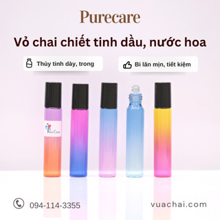 Chai Bi lăn 5ml 10ml Gradient cao cấp nhiều màu thép không gỉ - 1 chai