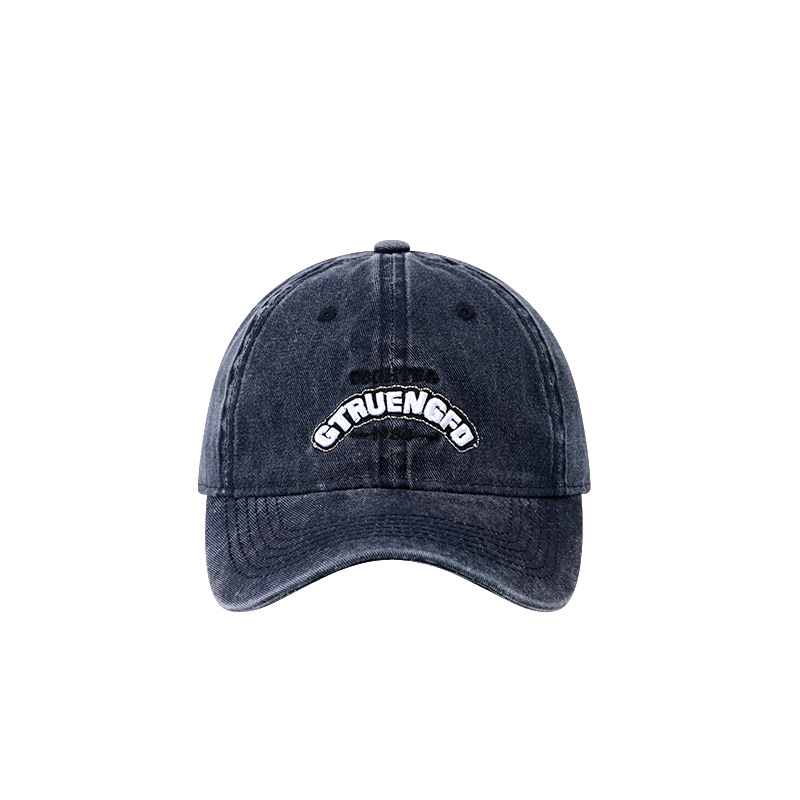 Mũ lưỡi trai thêu GTRUENGFO chất liệu denim TA STORE