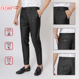 Quần tây âu cao cấp dáng Hàn Quốc màu đen hãng FATUNO