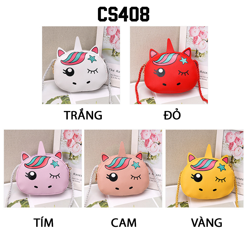 Túi đeo chéo hình Unicorn cực dễ thương cho bé CS408