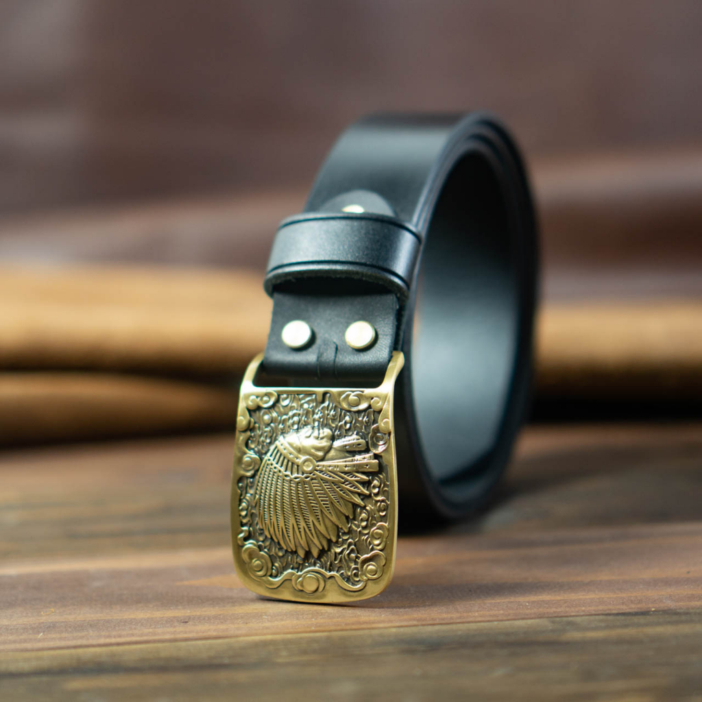 Thắt lưng nam | Dây nịt nam | Dây lưng nam |Da bò sáp | Khoá đồng đúc THỔ DÂN ĐEN | Bảo hành 12 tháng