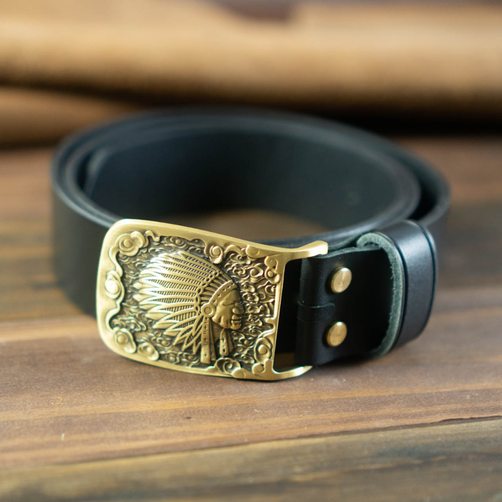 Thắt lưng nam | Dây nịt nam | Dây lưng nam |Da bò sáp | Khoá đồng đúc THỔ DÂN ĐEN | Bảo hành 12 tháng