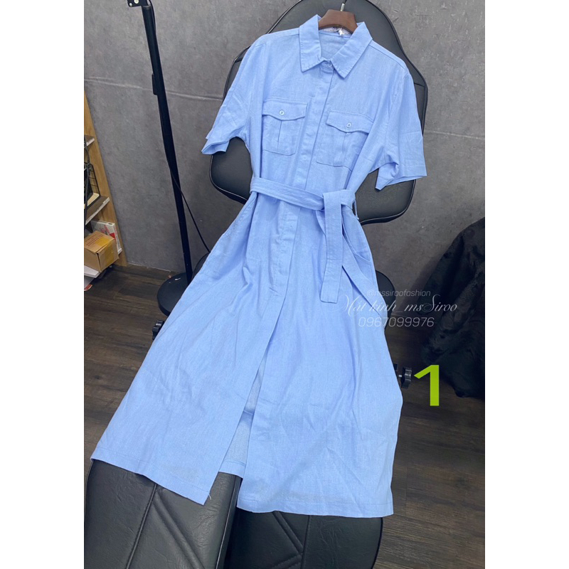 ĐẦM SOMI THIẾT KẾ - Chất Linen đã xử lý độ rút