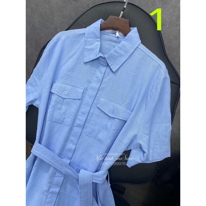 ĐẦM SOMI THIẾT KẾ - Chất Linen đã xử lý độ rút