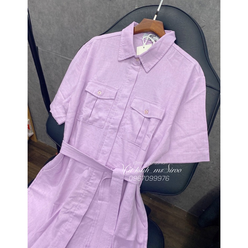 ĐẦM SOMI THIẾT KẾ SIÊU SANG_ Chất linen đã qua xử lý độ rút