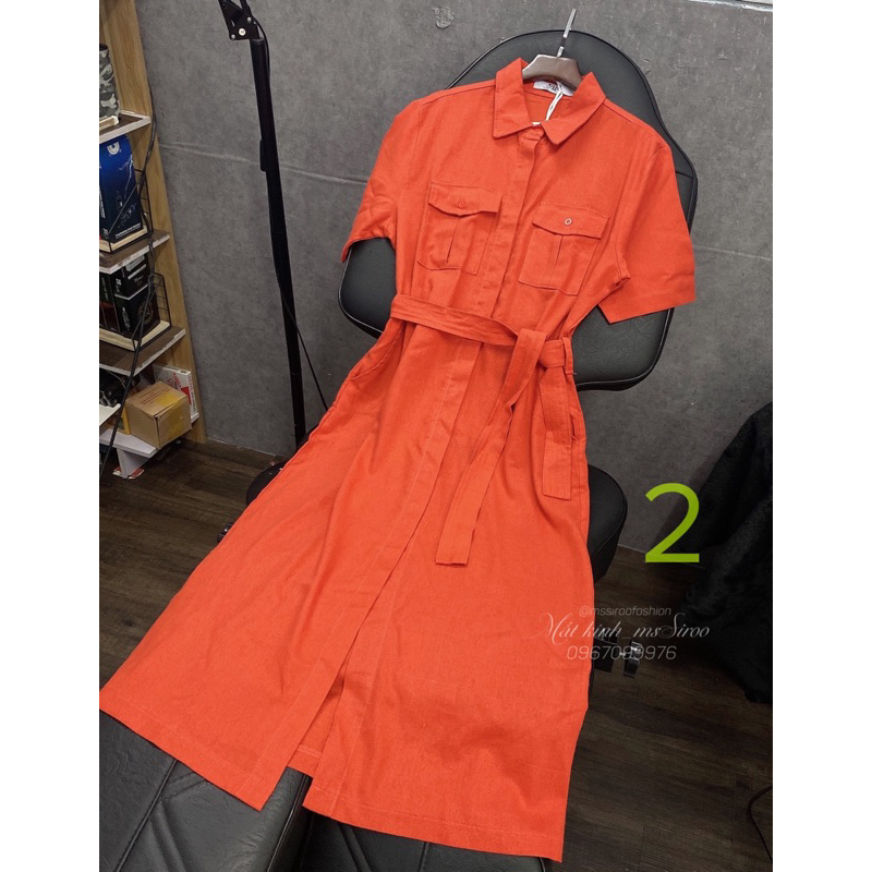 ĐẦM SOMI THIẾT KẾ - Chất Linen đã xử lý độ rút