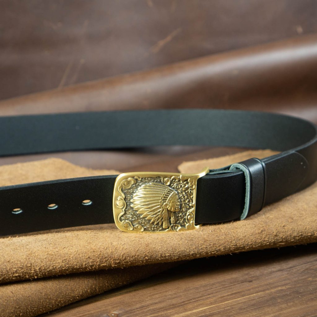 Thắt lưng nam | Dây nịt nam | Dây lưng nam |Da bò sáp | Khoá đồng đúc THỔ DÂN ĐEN | Bảo hành 12 tháng