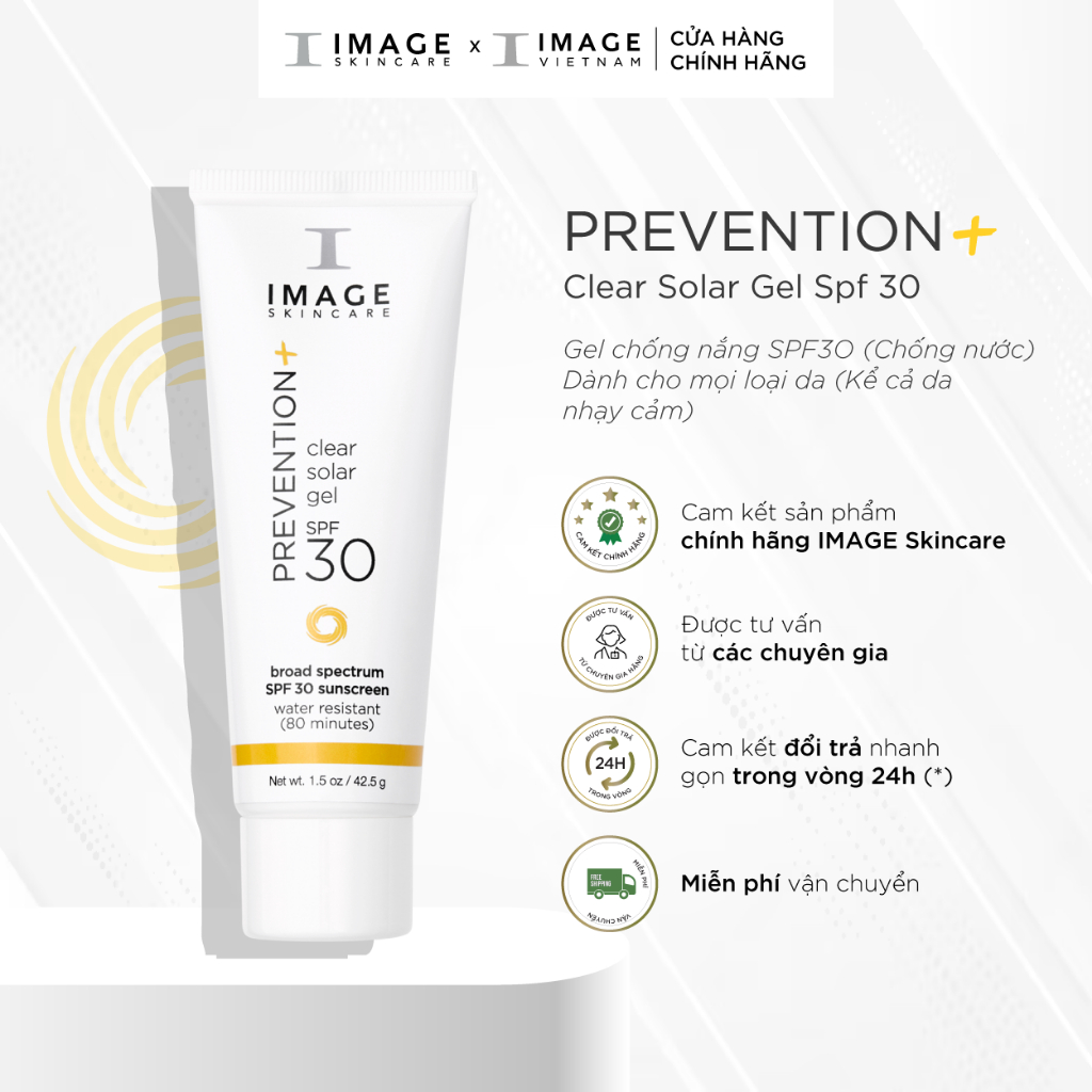 Gel Chống Nắng SPF 30 (Chống Nước) – IMAGE Skincare PREVENTION+ Clear Solar Gel SPF 30