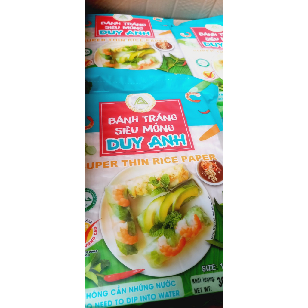 Bánh tráng siêu mỏng ít calo  tiện lợi không cần nhúng nước Duy Anh Food 300gr