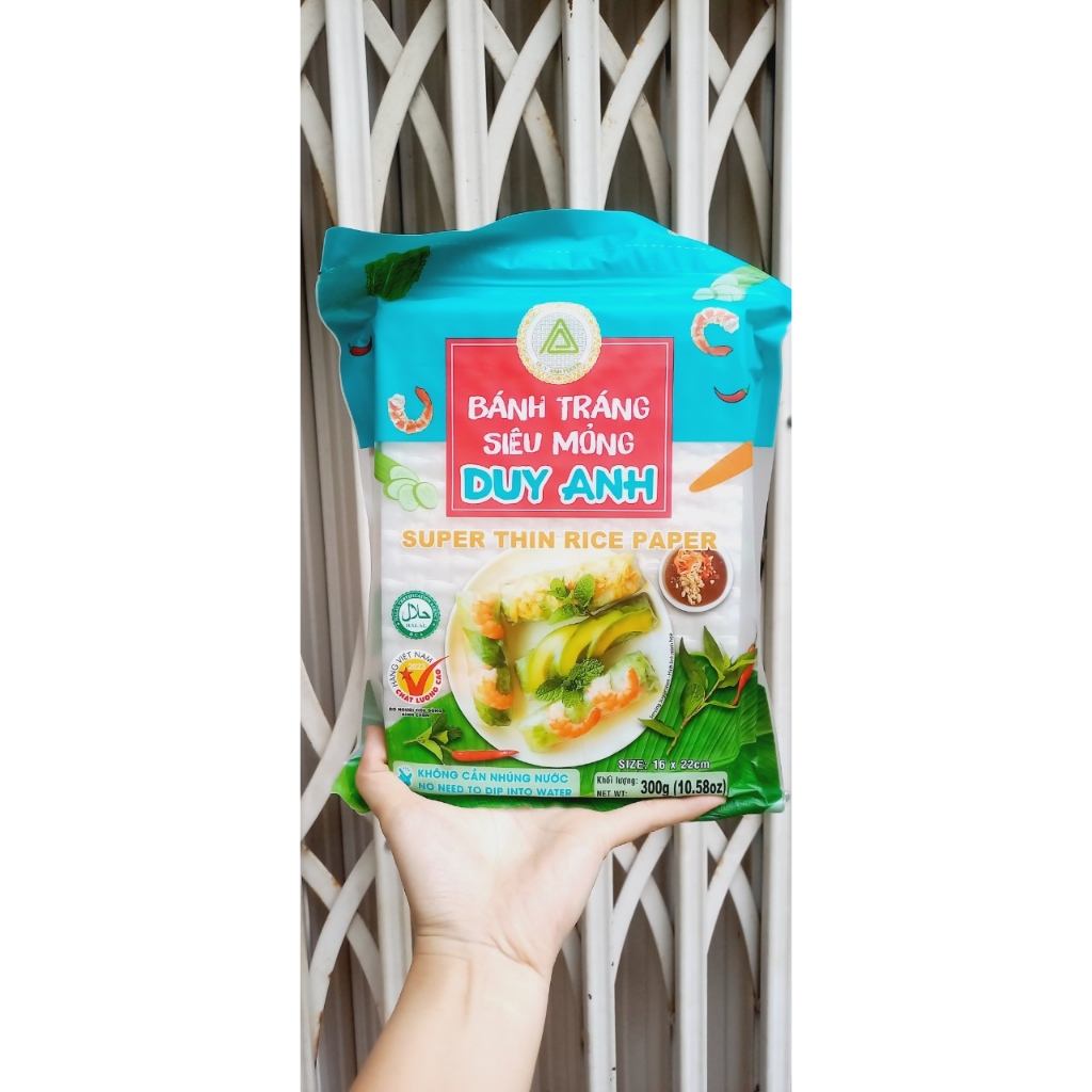 Bánh tráng siêu mỏng ít calo  tiện lợi không cần nhúng nước Duy Anh Food 300gr