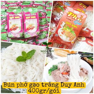 BÚN PHỞ tươi gạo trắng hàng xuất khẩu Duy Anh Food gói 400gr
