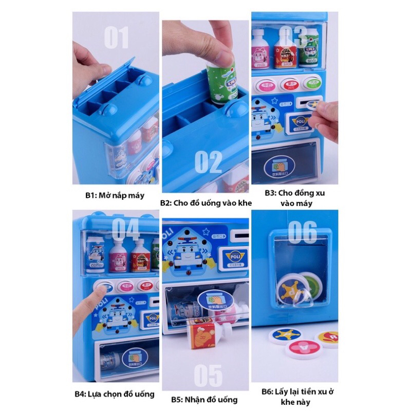 Đồ Chơi Máy Bán Nước Tự Động Trẻ Em BBS. Đồ Chơi Máy Bán Hàng Thông Minh Cho Bé Trai Bé Gái