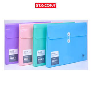 Túi đựng hồ sơ 1 ngăn mở rộng khổ a4 stacom - d214