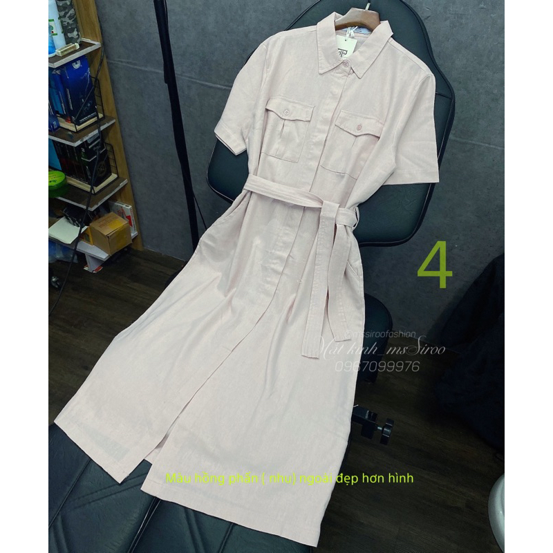 ĐẦM SOMI THIẾT KẾ SIÊU SANG_ Chất linen đã qua xử lý độ rút