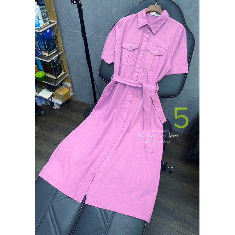 ĐẦM SOMI THIẾT KẾ SIÊU SANG_ Chất linen đã qua xử lý độ rút