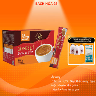 Cà phê sữa đá hoà tan The Coffee House 3 in 1 , thơm ngon, đậm vị cà phê, tỉnh táo làm việc
