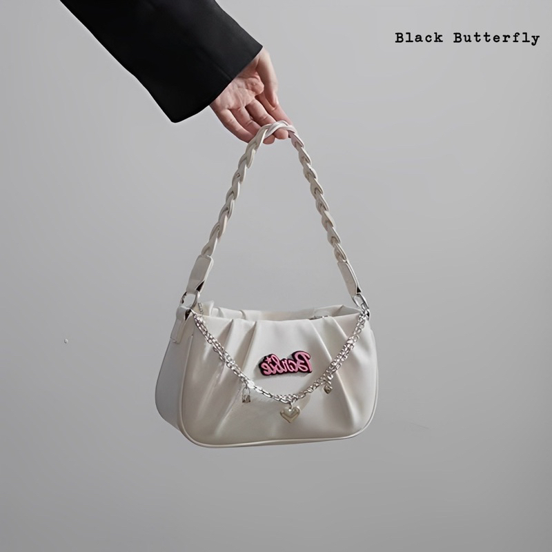 Túi đeo vai xếp ly Barbie Butterfly
