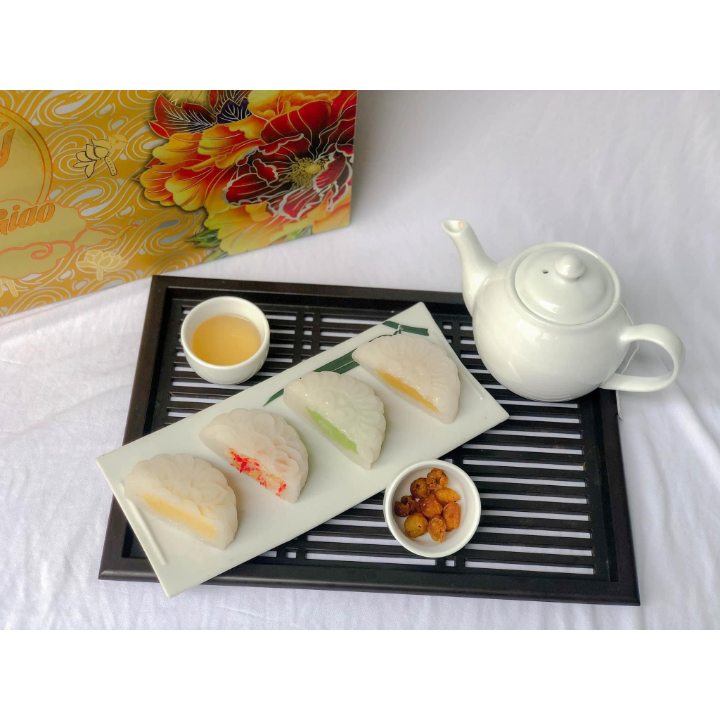 Bánh trung thu handmade vị bánh dẻo đậu xanh