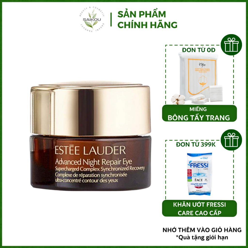 Kem Dưỡng Mắt Estee Lauder Advanced Night Repair Eye Supercharged Complex Mini 5Ml, Kem Dưỡng Sáng Mờ Thâm Mắt Saikou