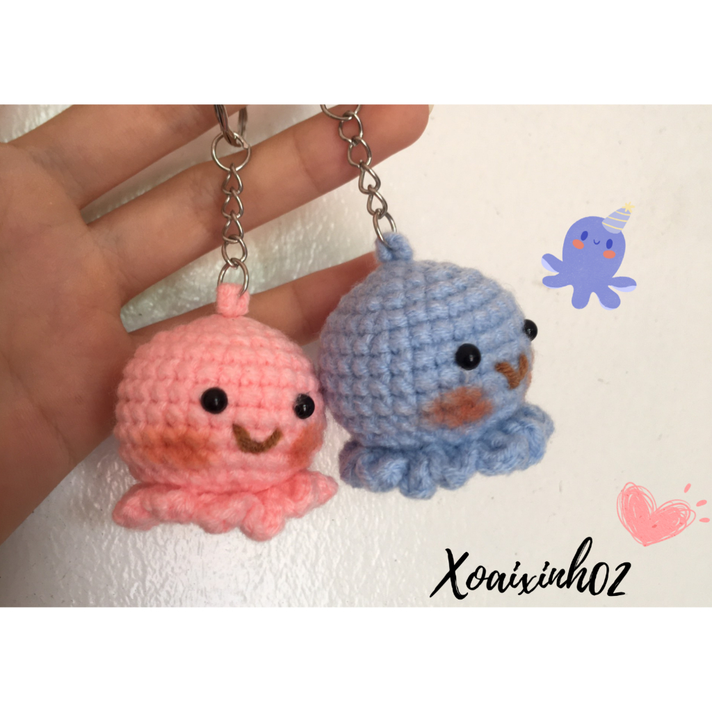 Móc khoá bạch tuộc mini🐙🐙🐙