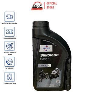 Nhớt cao cấp cho xe máy Fuchs Silkolene Super 4  10W40 1L