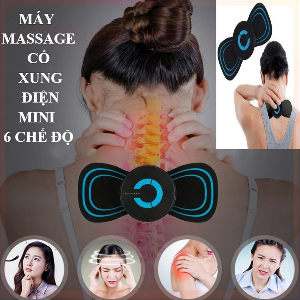 Máy Massage Cổ Vai Gáy Xung Điện - Miếng Dán Massage Xung Điện 2023