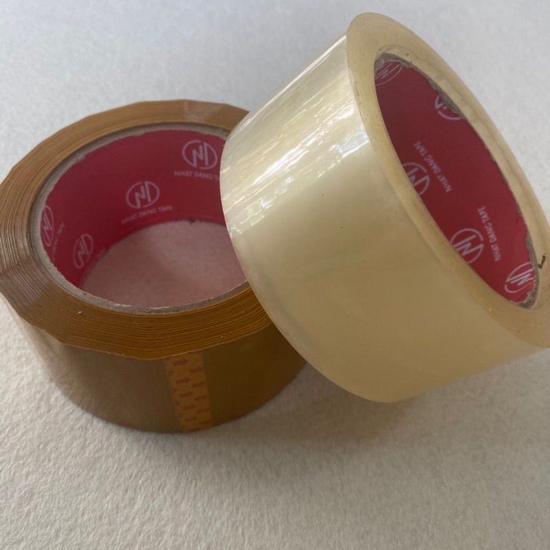 Băng keo trong / Băng keo đục dán thùng 5cm loại 100 yard