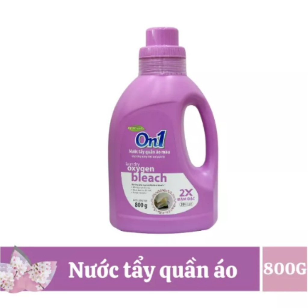 Nước tẩy quần áo màu On1 hương Purple Freshness 400g N7502 khử mùi hôi ẩm mốc lưu hương thơm mát