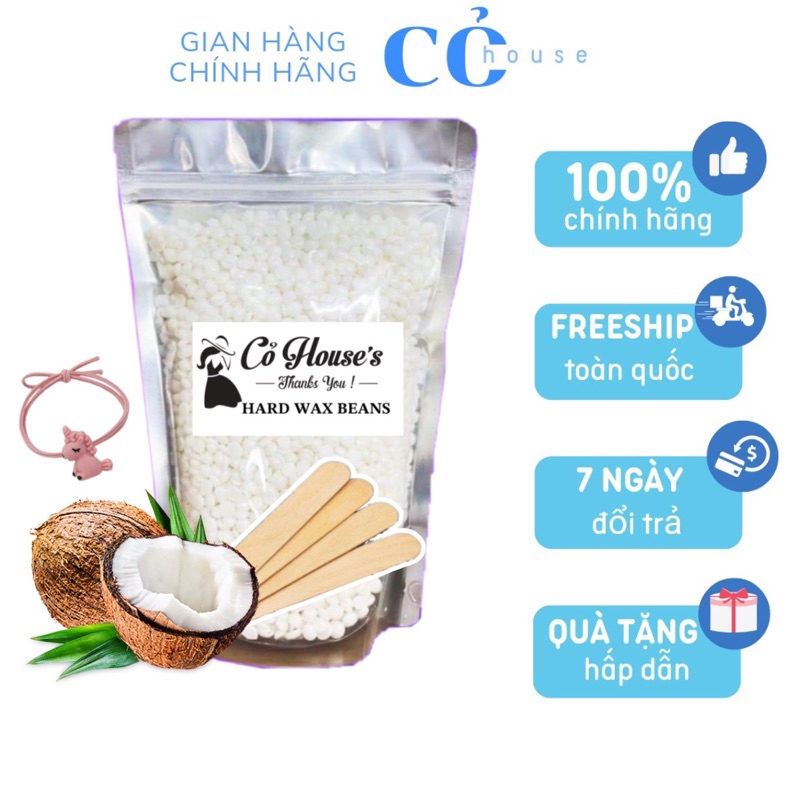 Sáp wax lông nóng hard wax bean cao cấp nhập khẩu tẩy sạch lông tay chân nách bikini