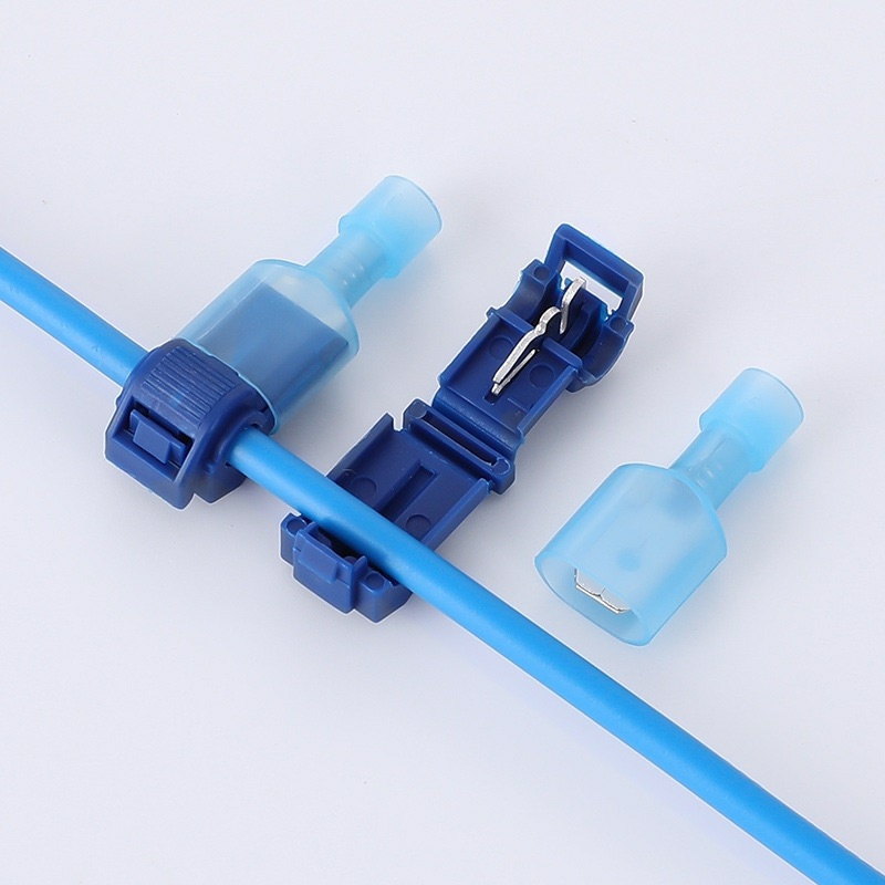 Bộ 10 cặp đầu nối dây điện cách điện màu xanh (20 chi tiết) - Cút nối chữ T