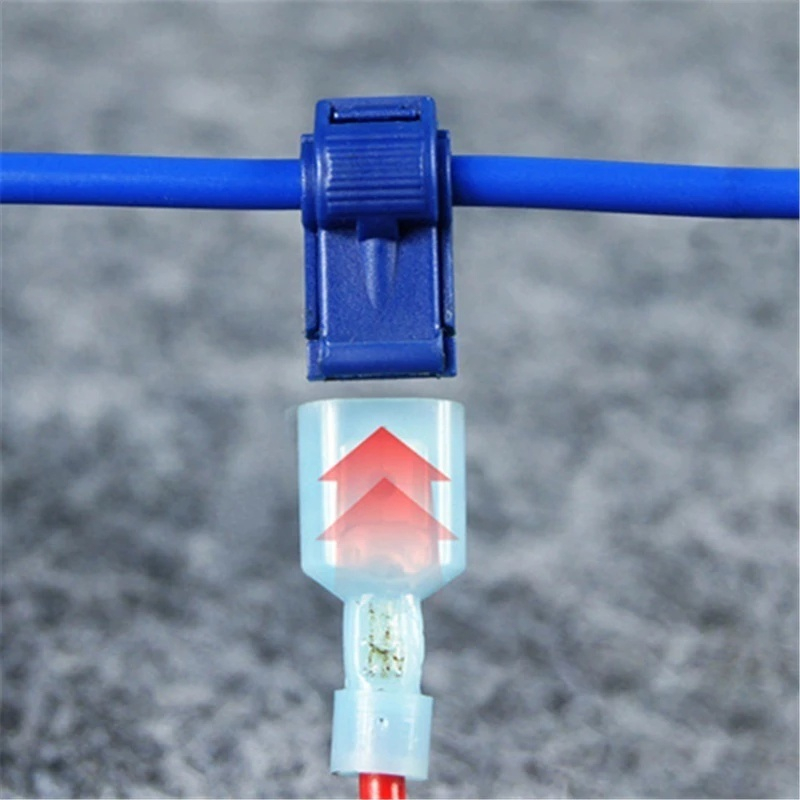 Bộ 10 cặp đầu nối dây điện cách điện màu xanh (20 chi tiết) - Cút nối chữ T