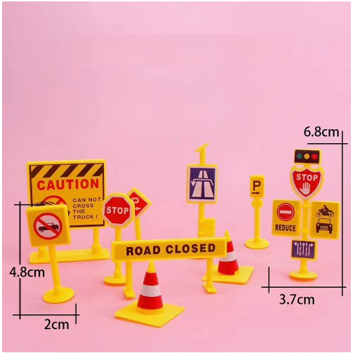 - Biển báo giao thông -Trang trí bánh sinh nhật bánh kem