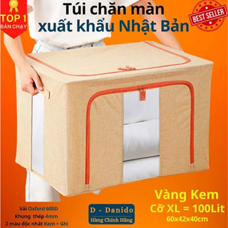 Túi đựng chăn màn khung sắt Nhật Bản cỡ đại 100L Cao Cấp Chính Hãng D Danido – Hàng Xuất Khẩu