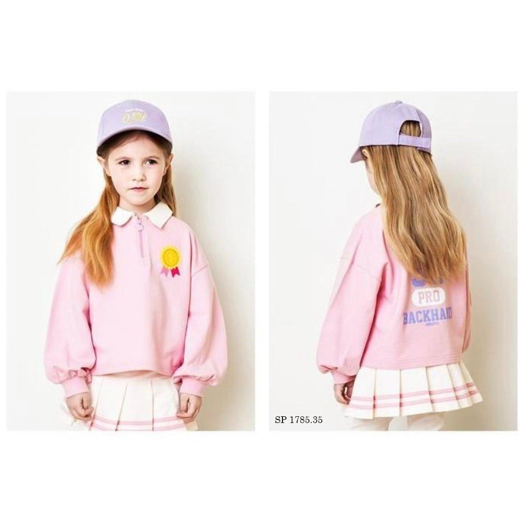 BD2319 Bộ Andiapple BG áo hồng stroke 35 quần váy