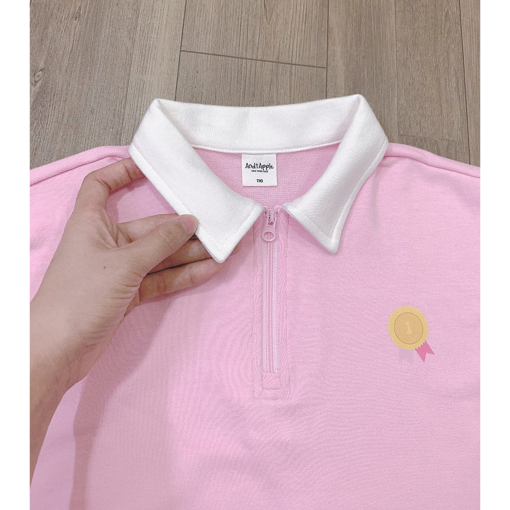 BD2319 Bộ Andiapple BG áo hồng stroke 35 quần váy