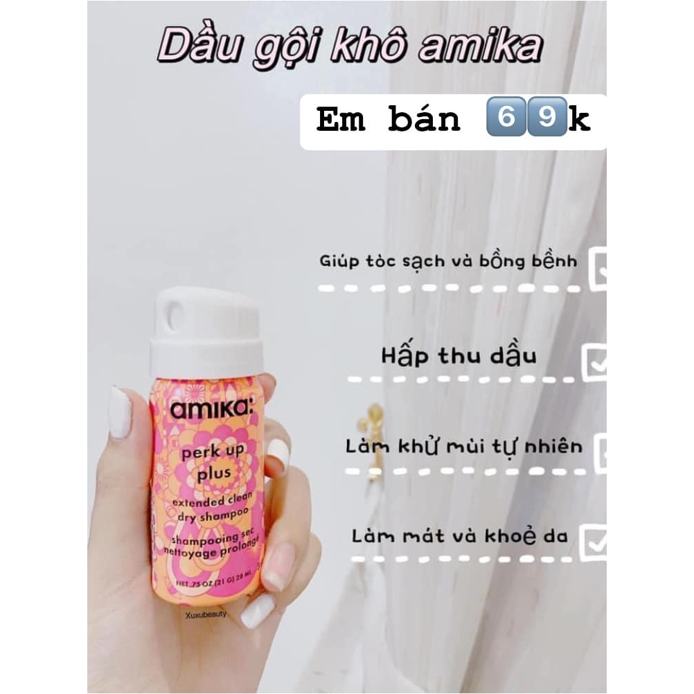Dầu Gội Khô Amika Mini 28ml