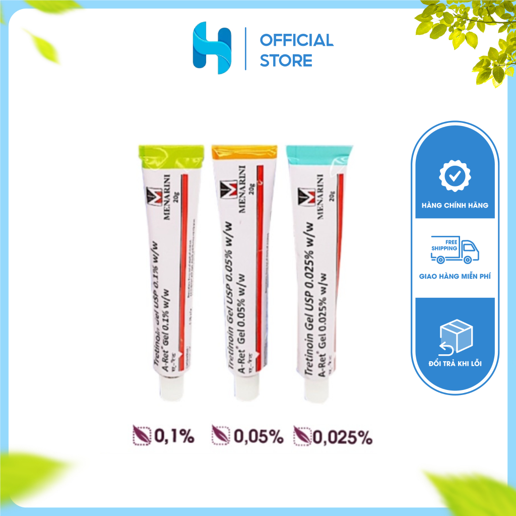 Tre Aret Ấn Độ 0.025 / 0.05 / 0.1 tuýp 20g