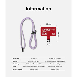Dây Đeo Ringke Holder Link Strap - Tarpaulin Red