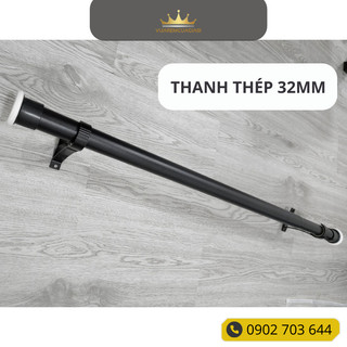 {Hỏa tốc hcm}Thanh treo rèm cửa khoan tường thép 3.2mm lắp ráp gọn, vận chuyển không bị gẫy và trầy xước Vuaremgiasi