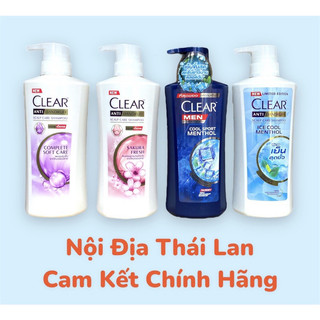 Dầu gội Clear Men Bạc Hà và Bạc Hà, Hoa Anh Đào Thái Lan Mẫu Mới