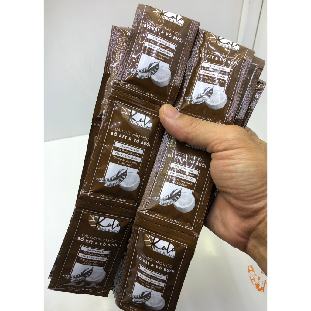 DẦU GỘI KALA GÓI MINI ( 1 DÂY 12 GÓI x6g) NGĂN NGỪA RỤNG VÀ KÍCH THÍCH MỌC TÓC