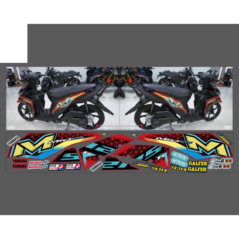 tem mio m3 cho đỏ đen đẹp leng keng