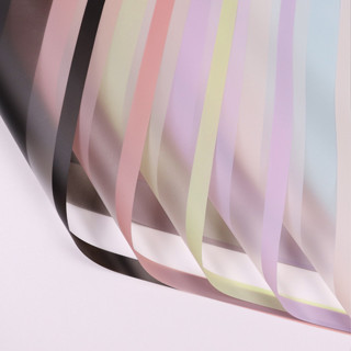 Tập 20 Tờ Giấy Gói Hoa Bóng Mờ Viền Màu Mẫu Mới Cực Hot, Giấy Viền Vuông