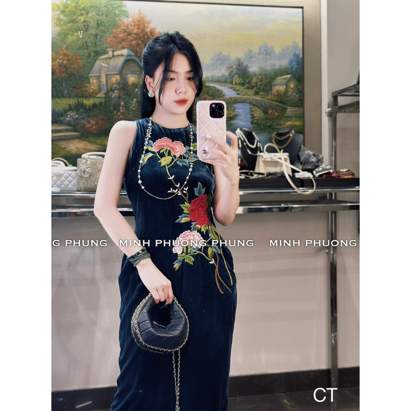váy nhung the