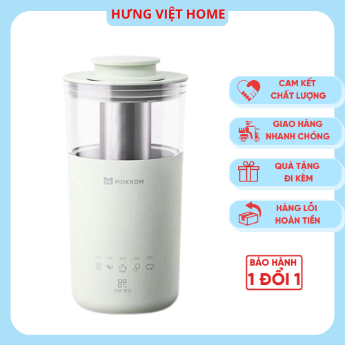 Máy pha cà phê, pha trà sữa mini tự động MOKKOM 350ml
