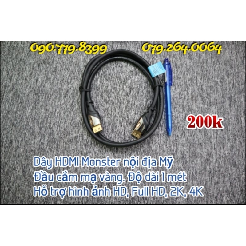 Dây HDMI chính hãng Monster nội địa Mỹ