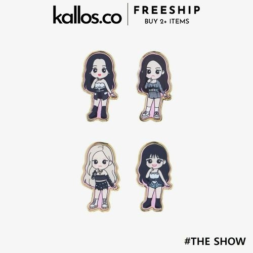 Bộ BLACKPINK 5th Anniversary Badge, L Holder, Sticker Pack, Pillow Notebook, Pouch, Tote Bag Kpop Merch - Kallos Vietnam