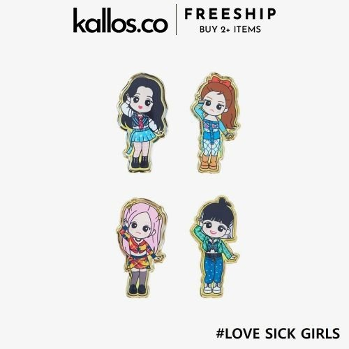 Bộ BLACKPINK 5th Anniversary Badge, L Holder, Sticker Pack, Pillow Notebook, Pouch, Tote Bag Kpop Merch - Kallos Vietnam