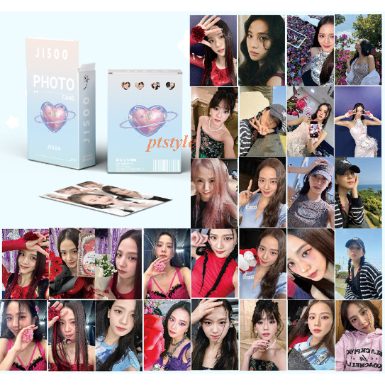 Bộ 50 tấm Photo card Hologram Blackpink bo góc 2023